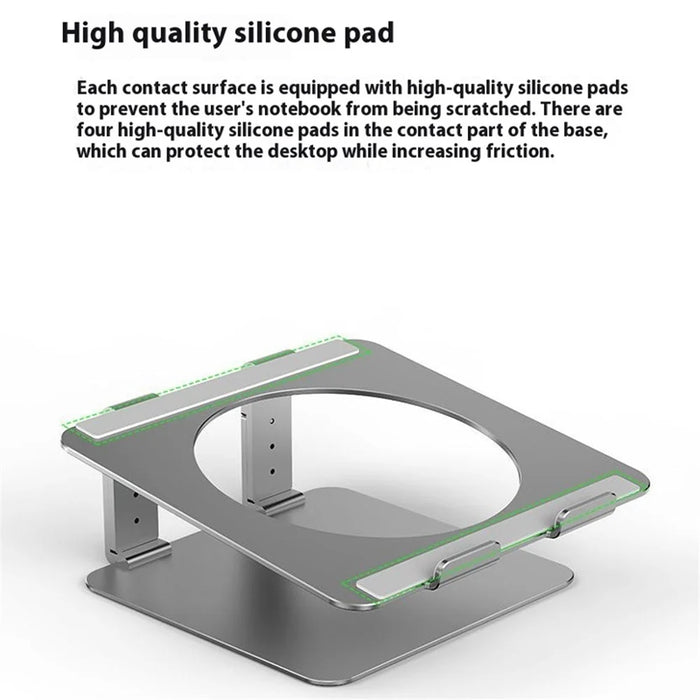 JIUSHARK 17-inch Notebook Desktop Heat Dissipation Stand Aluminum Alloy Laptop Heighten Bracket - 7