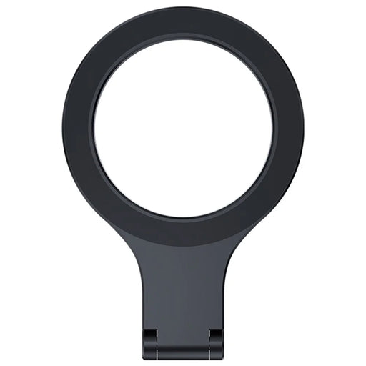 D59 Magnetic Phone Back Dual Ring Holder Aluminum Alloy Support Kickstand Finger Ring Grip - 2