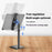 QZSD QZ2201 Aluminum Alloy Desktop Phone Tablet Stand Height Angle Adjustable Tablet Holder - 7