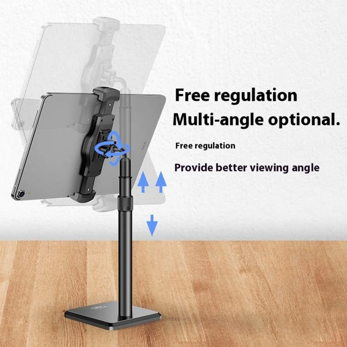 QZSD QZ2201 Aluminum Alloy Desktop Phone Tablet Stand Height Angle Adjustable Tablet Holder - 7