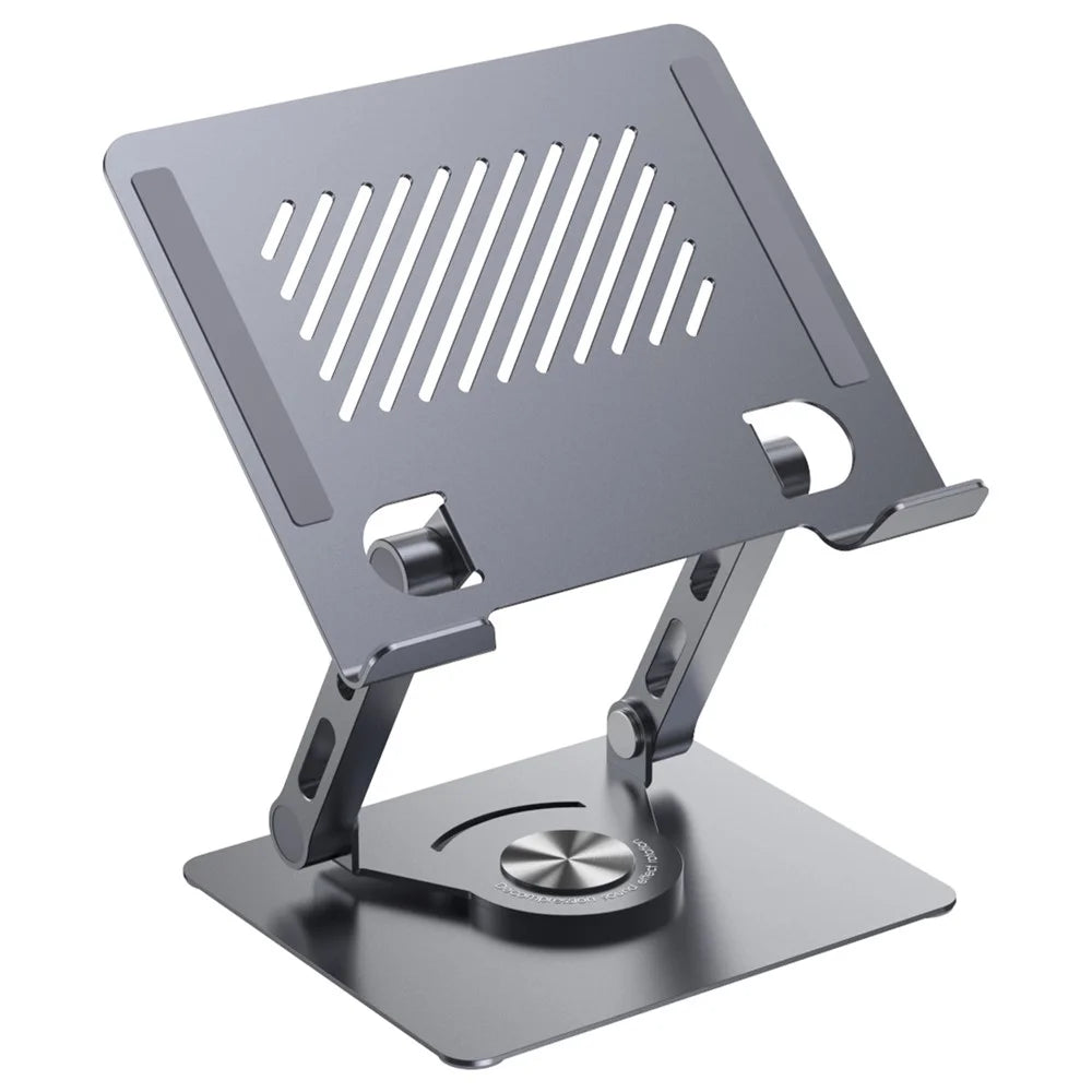 X3 360 Degree Rotating Folding Tablet Holder Heat Dissipation Desktop Phone Bracket - Dark Grey - 1