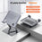 X3 360 Degree Rotating Folding Tablet Holder Heat Dissipation Desktop Phone Bracket - Dark Grey - 2