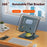 XWJ-2078 360 Degree Rotating Tablet Stand Folding Desktop Bracket with Adjustable Height - Black - 2