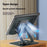 XWJ-2078 360 Degree Rotating Tablet Stand Folding Desktop Bracket with Adjustable Height - Black - 4