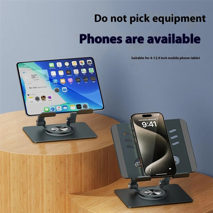 XWJ-2078 360 Degree Rotating Tablet Stand Folding Desktop Bracket with Adjustable Height - Black - 5