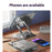 XWJ-2081 Rhombus Hollow-Out Desktop Stand with 360 Degree Rotating Base for Phones / Tablets - Black - 6