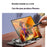 XWJ-2081 Rhombus Hollow-Out Desktop Stand with 360 Degree Rotating Base for Phones / Tablets - Black - 7