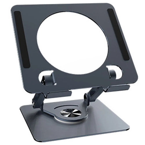 X1 360 Degree Rotating Mobile Phone Stand Foldable Tablet Bracket for Semiconductor Cooler - Dark Grey - 1