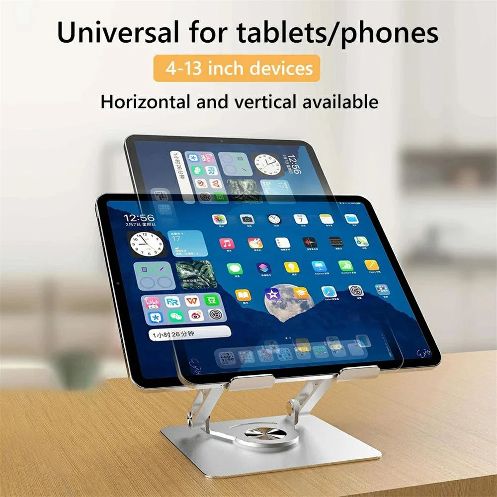 X1 360 Degree Rotating Mobile Phone Stand Foldable Tablet Bracket for Semiconductor Cooler - Dark Grey - 5