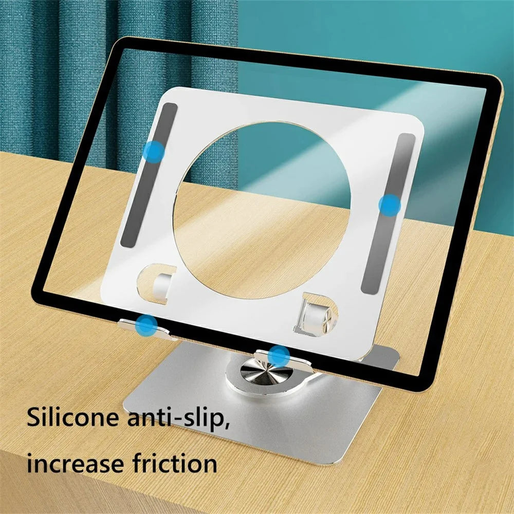 X1 360 Degree Rotating Mobile Phone Stand Foldable Tablet Bracket for Semiconductor Cooler - Dark Grey - 6