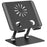 XWJ-2068 Aluminum Alloy Foldable Phone Bracket Heat Dissipation Tablet Stand - Black - 1