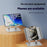 XWJ-2068 Aluminum Alloy Foldable Phone Bracket Heat Dissipation Tablet Stand - Black - 2