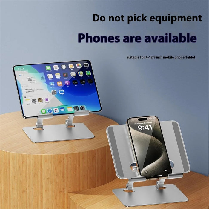 XWJ-2068 Aluminum Alloy Foldable Phone Bracket Heat Dissipation Tablet Stand - Black - 2