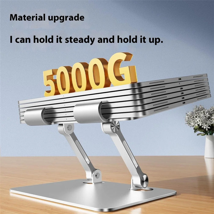 XWJ-2068 Aluminum Alloy Foldable Phone Bracket Heat Dissipation Tablet Stand - Black - 5