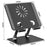 XWJ-2068 Aluminum Alloy Foldable Phone Bracket Heat Dissipation Tablet Stand - Black - 7