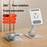 XWJ-3062 360 Degree Rotating Y-Shape Hollow Out Adjustable Desktop Bracket for Phone and Tablet - Silver - 2