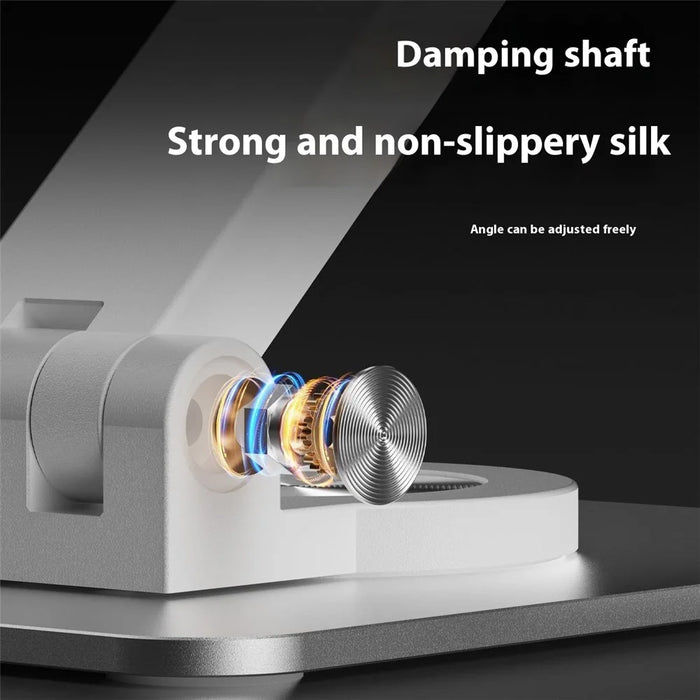 XWJ-3062 360 Degree Rotating Y-Shape Hollow Out Adjustable Desktop Bracket for Phone and Tablet - Silver - 6