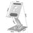 XWJ-3062 360 Degree Rotating Y-Shape Hollow Out Adjustable Desktop Bracket for Phone and Tablet - Silver - 7