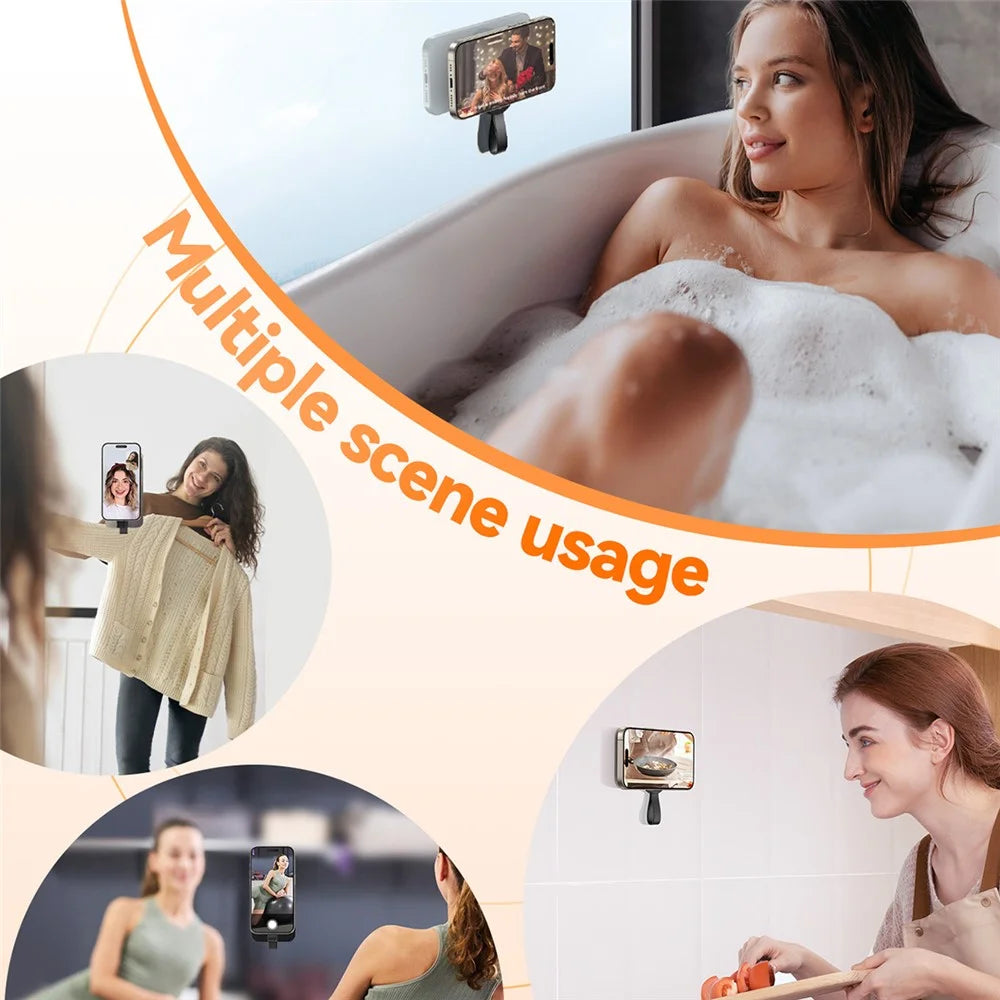 JOYROOM JR-ZS393-S Magnetic Suction Cup Phone Mount Silicone Phone Grip Holder - Black - 7