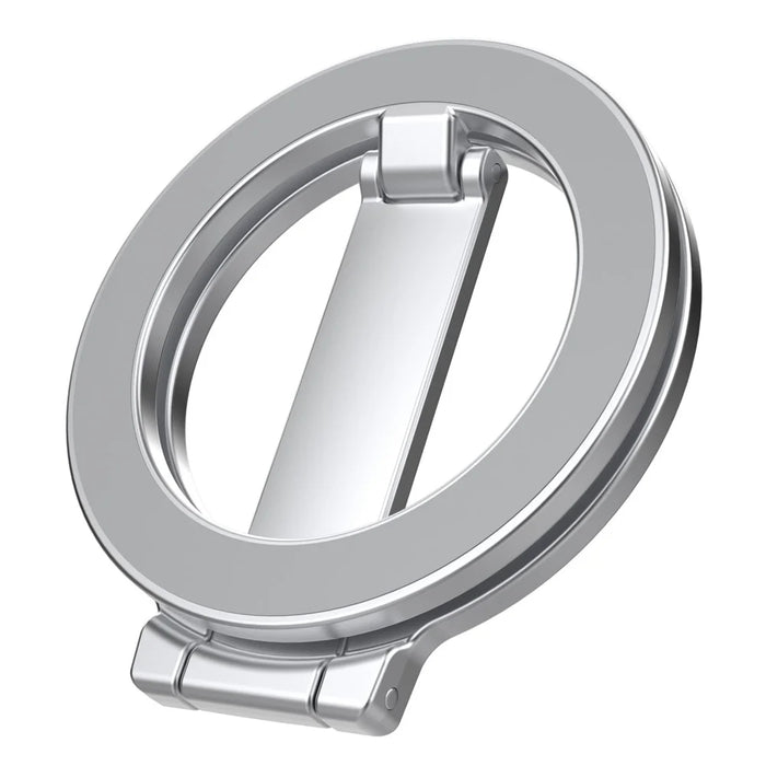 Alloy Folding Phone Holder Magnetic Car Desktop Phone Bracket With Iron Pad - Silver - 2