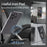 Alloy Folding Phone Holder Magnetic Car Desktop Phone Bracket With Iron Pad - Silver - 3