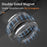 Alloy Folding Phone Holder Magnetic Car Desktop Phone Bracket With Iron Pad - Silver - 7
