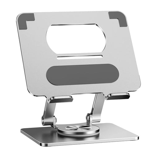 P2069 360 Degree Rotating Desktop Stand for Mobile Phone Tablet Heat Dissipation Aluminum Alloy Bracket - Silver - 1