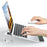 M8 Detachable Aluminum Alloy Laptop Riser Cooling Bracket with Silicone Wrist Support - 2