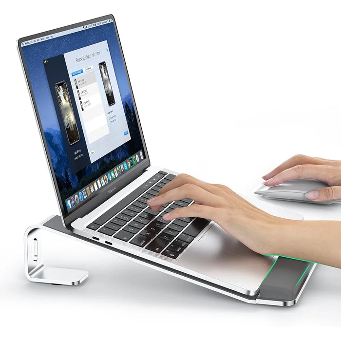 M8 Detachable Aluminum Alloy Laptop Riser Cooling Bracket with Silicone Wrist Support - 3
