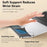 M8 Detachable Aluminum Alloy Laptop Riser Cooling Bracket with Silicone Wrist Support - 5
