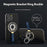 Zinc Alloy Silicone Magnetic Holder Ring Buckle Carbon Fiber Pattern Rotating Double-Sided Magnetic Phone Kickstand - Tarnish - 2