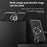 Zinc Alloy Silicone Magnetic Holder Ring Buckle Carbon Fiber Pattern Rotating Double-Sided Magnetic Phone Kickstand - Tarnish - 4