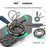 Zinc Alloy Silicone Magnetic Holder Ring Buckle Carbon Fiber Pattern Rotating Double-Sided Magnetic Phone Kickstand - Tarnish - 5