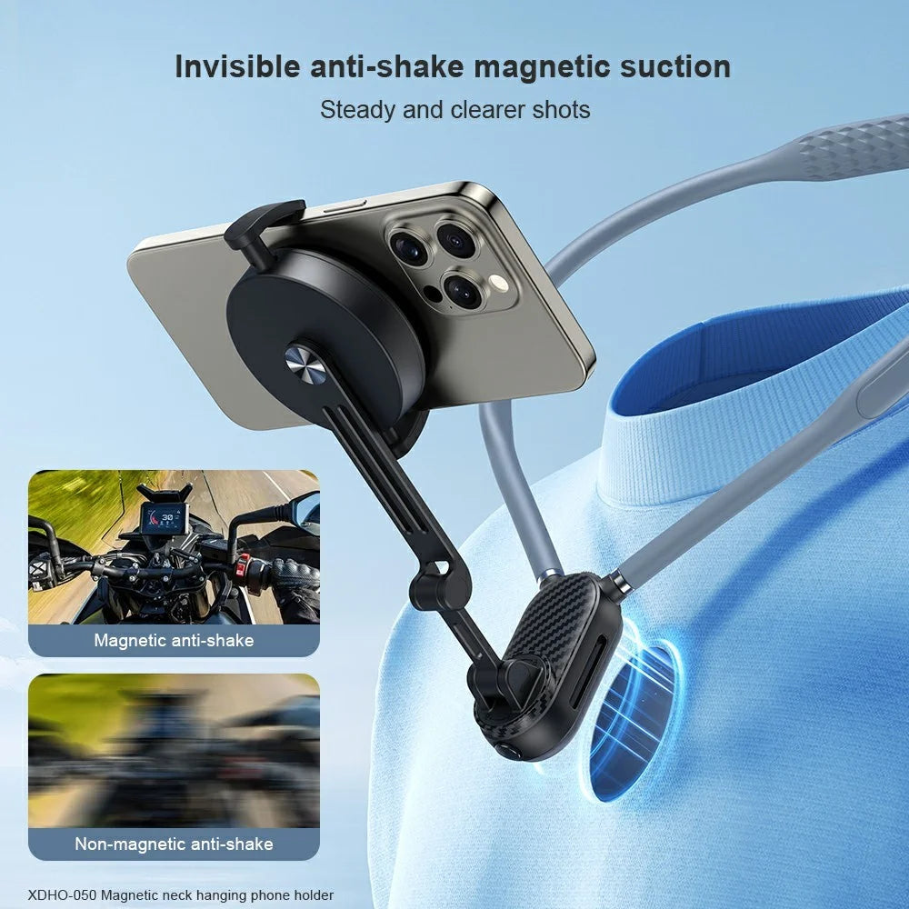 XUNDD XDHO-050 Magnetic Phone Neck Mount Selfie Mount Dual Mode Phone Neck Holder - 4