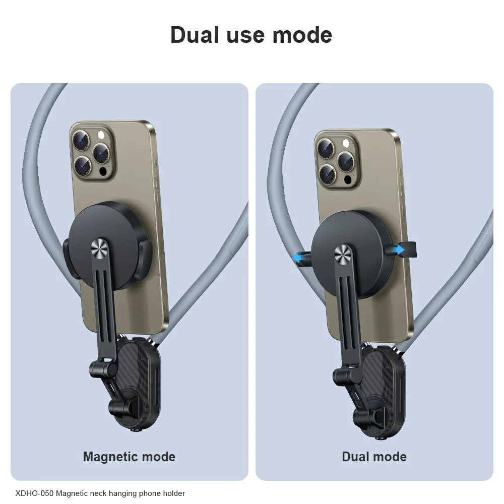 XUNDD XDHO-050 Magnetic Phone Neck Mount Selfie Mount Dual Mode Phone Neck Holder - 5