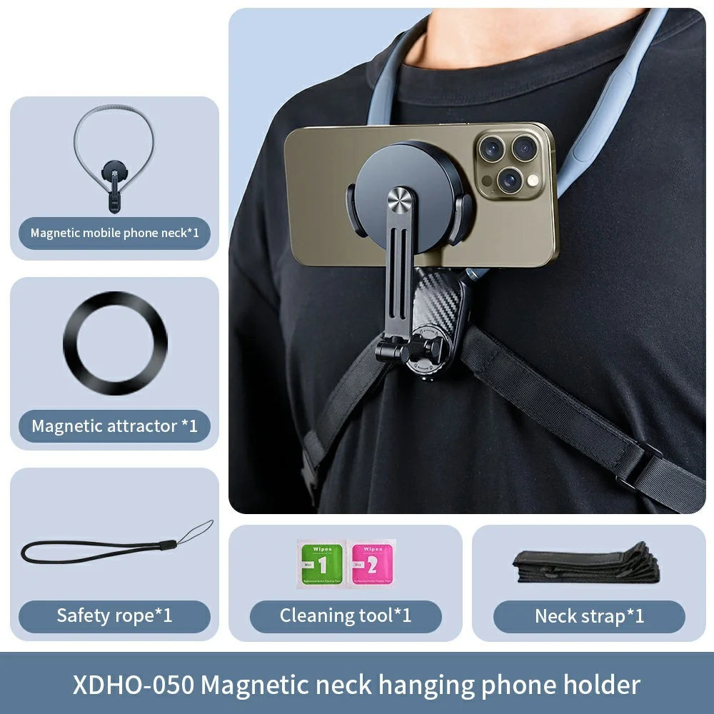 XUNDD XDHO-050 Magnetic Phone Neck Mount Selfie Mount Dual Mode Phone Neck Holder - 7