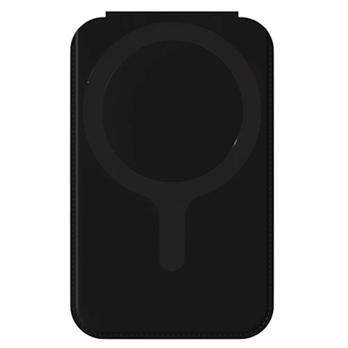 Magnetic Folding Phone Kickstand with Mirror, Lightweight Thin Cell Phone Stick on Card Holder - Black - 1