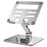 MT131 Desktop Holder Cooling Aluminum Alloy 360° Rotation Foldable Stand - Silver - 1