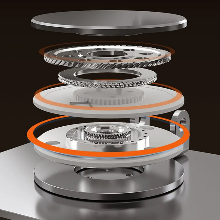 MT131 Desktop Holder Cooling Aluminum Alloy 360° Rotation Foldable Stand - Silver - 4