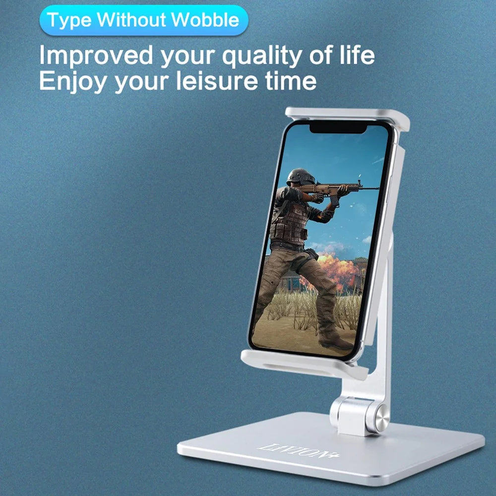 MT135 For Phone  /  Tablet Foldable Desktop Stand Lazy Holder 180° Adjustable Aluminum Alloy - 3