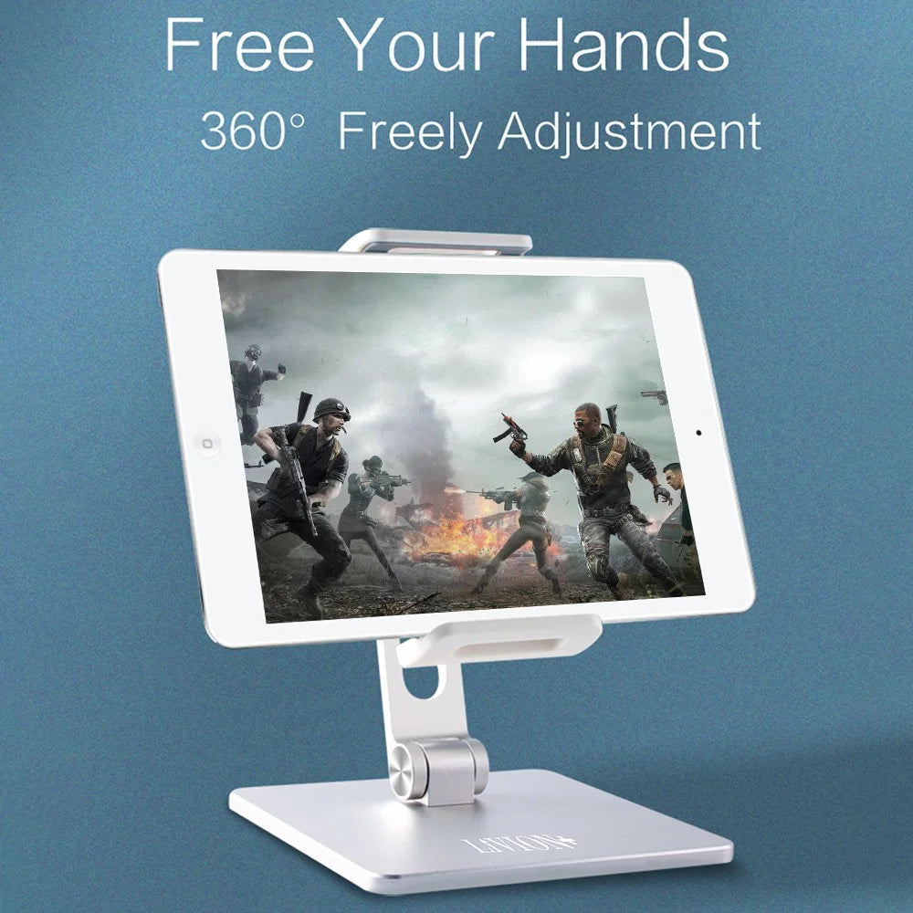 MT135 For Phone  /  Tablet Foldable Desktop Stand Lazy Holder 180° Adjustable Aluminum Alloy - 4