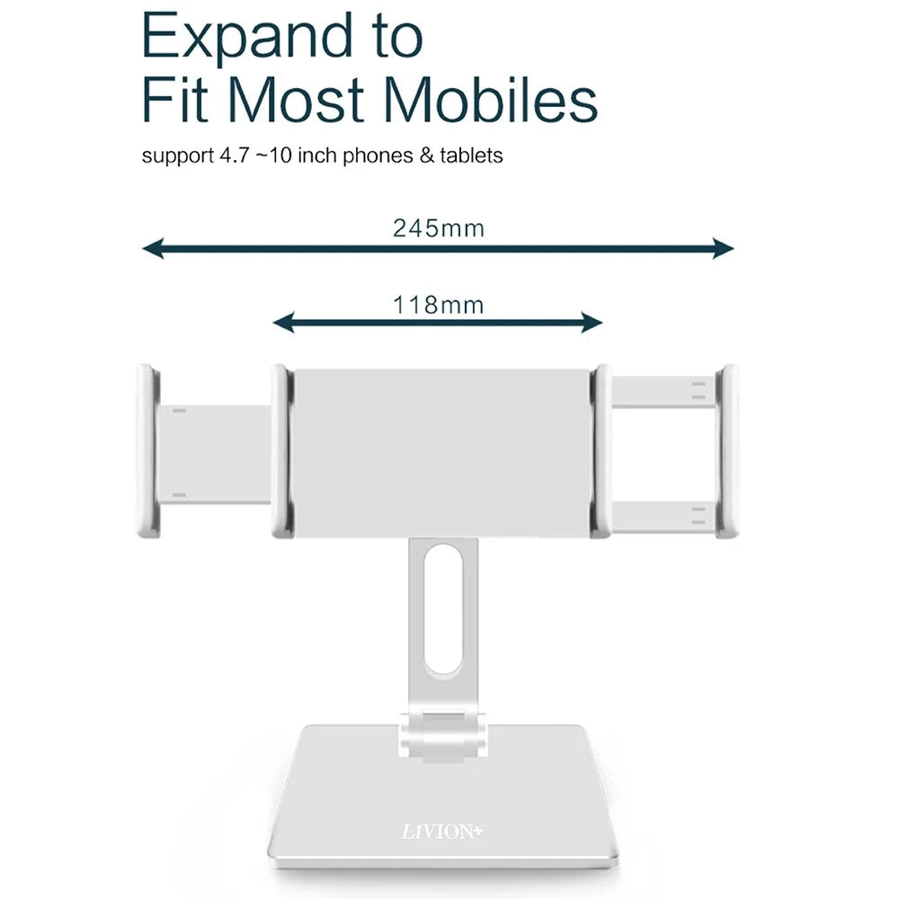 MT135 For Phone  /  Tablet Foldable Desktop Stand Lazy Holder 180° Adjustable Aluminum Alloy - 7