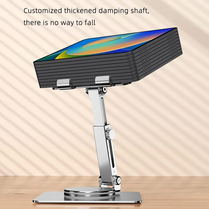 MT136 Aluminum Alloy Stand for Phones, Tablets Adjustable Desktop Holder - Silver - 5