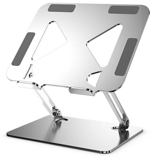 L306 Adjustable Stand for Tablets, Laptops Up To 17.3 Inch Portable Heat Dissipation Desk Holder - Silver - 1