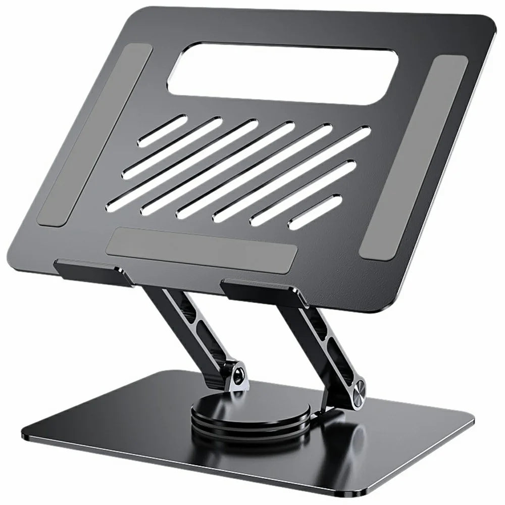 L305 Adjustable Tablet Stand Aluminum Alloy Cooling Design Desktop Holder for Laptops - Grey - 1