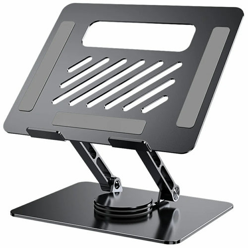 L305 Adjustable Tablet Stand Aluminum Alloy Cooling Design Desktop Holder for Laptops - Grey - 1