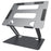 L303 Aluminum Alloy Adjustable Tablet Stand for Devices Up To 17.3 Inch Foldable Cooling Laptop Riser - Grey - 1