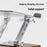 J27 Adjustable Tablets Laptops Cooling Stand Riser Wooden Base Metal Rotating Foldable Desktop Bracket - Silver - 4