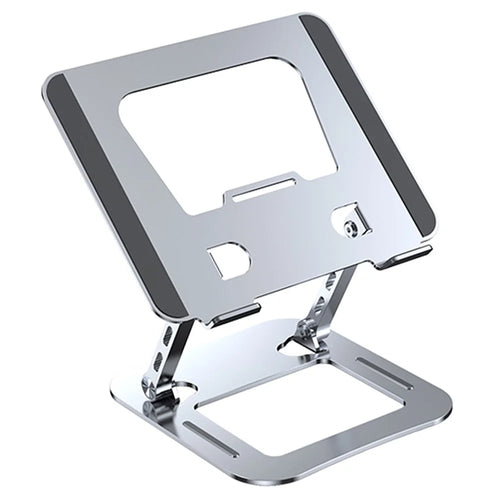 J30 Adjustable Foldable Laptop Stand Portable Alloy Steel Desktop Notebook Cooling Riser - Silver - 1