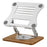 J31 Foldable Laptop Cooling Stand Metal + Wood Adjustable 360-Degree Rotating Notebook Bracket - Silver - 1